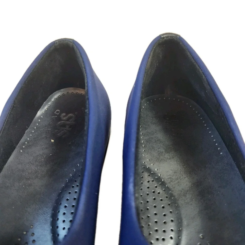 SAS Womans Tripad Comfort Wedge Loafer Blue Microfiber‎ Slip On Shoe Size 9.5 N